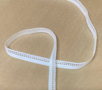 
              Picot Elastic in White
            