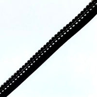 Picot elastic in Black