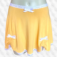 Sunny ruched skirt/slip in Sunflower